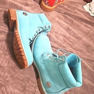 Timberland limited edition whale blue boots Men's 10